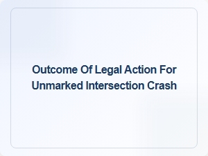 Car Accident Settlement at Unmarked Intersection