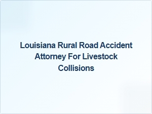 Rural Livestock Collision Attorney Louisiana